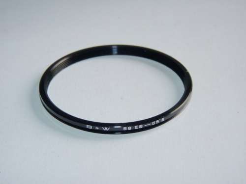 BW Metal Adapter Ring F 55mm to L 58mm, Filter 55mm to Lens 58mm,B+W