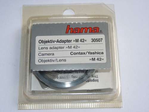 Hama Lens Adapter 305/07 LOT 1, to fit a Lense with M42 mount on to Yashica Contax MF