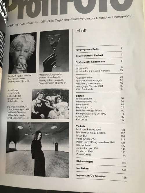 Profi Foto Nr.3 Mai Juni 1979 ,155 pages, in german, photo mag from Germany,140 years Photography