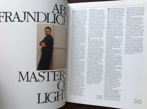 Master of Light , Abe Frajndlich, magazin,48 pages, in german, from Germany