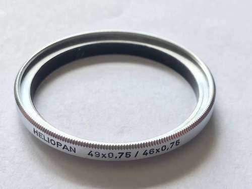 Heliopan Metal Filter Adapterring F 49mm to L 46mm, Filter 492mm to Lens 46mm