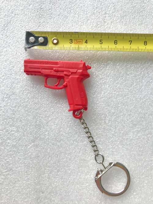 Sig Sauer Pistol Key Ring, red, keyring