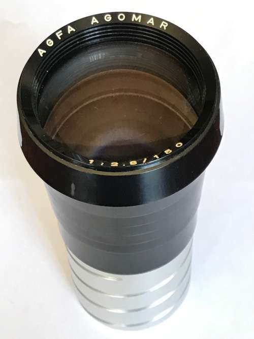 Agfa Agomar 1-2.8 150mm Projector Lens, vintage,rare, collectors item