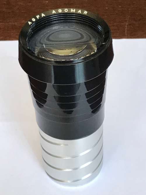 Agfa Agomar 1-2.8 150mm Projector Lens, vintage,rare, collectors item