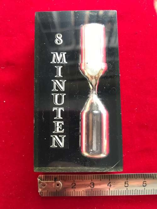 Vintage Sandclock acrylglass from the 70s , egg clock, from Germany , rare