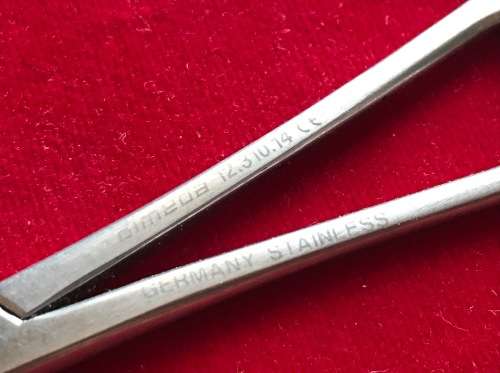 German vintage tools 2x  from Germany , rare, tweezers and tuning fork