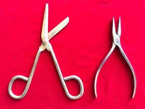 Belzer Germany pliers and scissors vintage tools , rare, collectors item