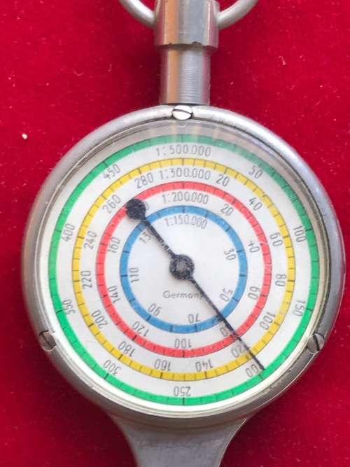 Vintage Map distance meter made in Germany, tool, rare, collectors item, antique