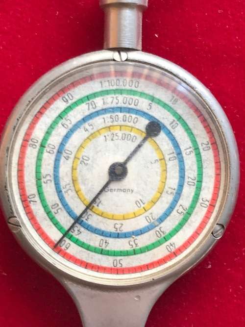 Vintage Map distance meter made in Germany, tool, rare, collectors item, antique