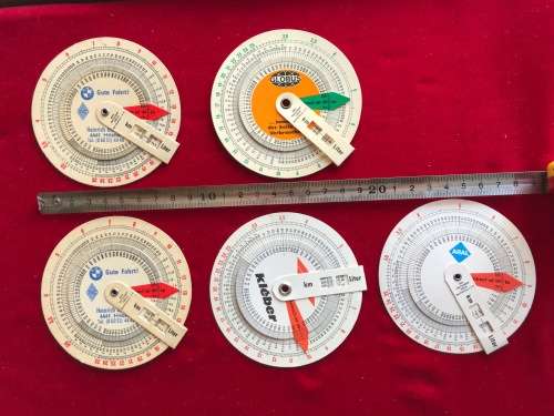 Fuel economy and currency conversion calculator disc vintage lot, bmw,ect