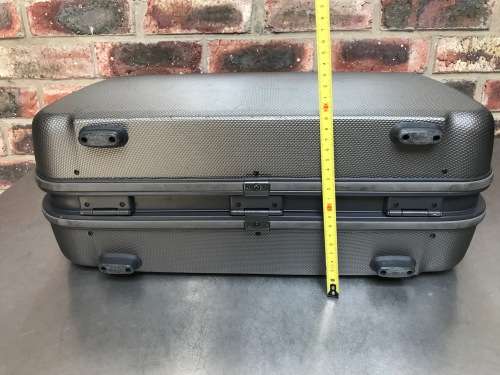 Samsonite Case Briefcase anthrazit 19cm x 37cm x 50cm 2.75kg weight empty, board case,vintage,retro
