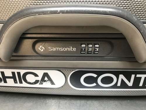 Samsonite Case Briefcase anthrazit 19cm x 37cm x 50cm 2.75kg weight empty, board case,vintage,retro