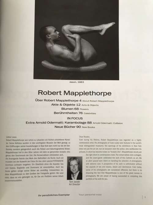 Spezial Fotografie (Stern Portfolio No.33) von Mapplethorpe, Robert , vintage, rare, in german
