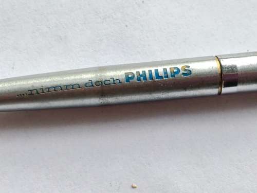 Bolasccin Philips Ball Pen , collectors item , nimm doch Philips, pen is from Germany