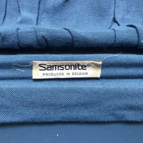 Samsonite Suitcase retro vintage blue from the 70s