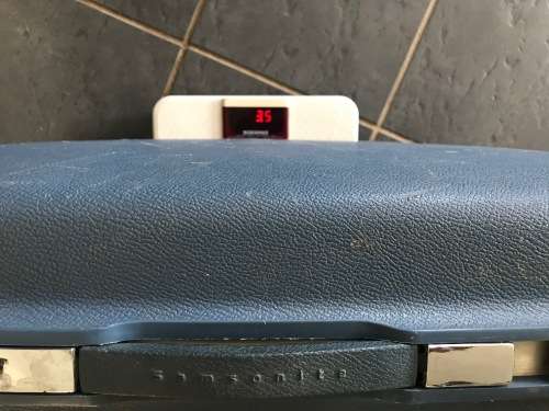 Samsonite Suitcase retro vintage blue from the 70s