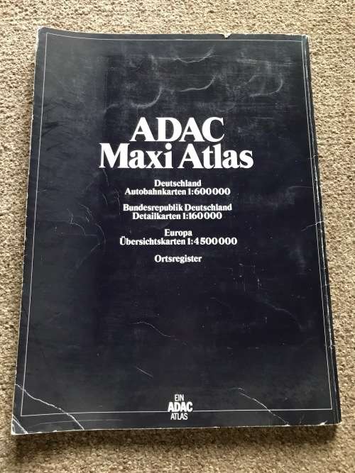 ADAC Maxi Atlas German, from Germany, vintage, 1989/1990