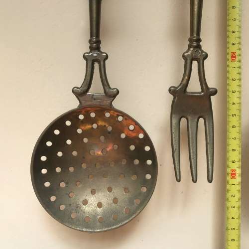 Brass Kitchen Set vintage, rare, from Germany