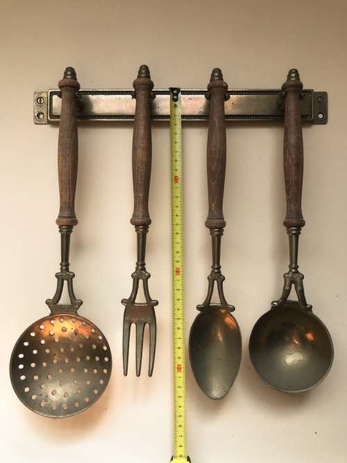 Brass Kitchen Set vintage, rare, from Germany