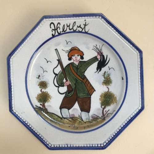 Wall plates Lot , seasons, fruhling,sommer,herbst, winter from Germany collectors item