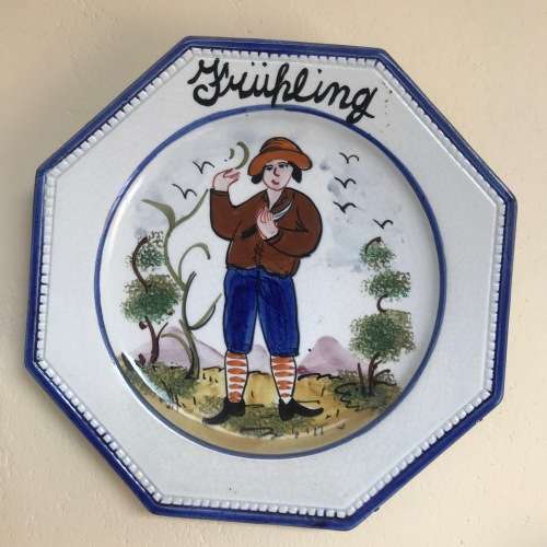 Wall plates Lot , seasons, fruhling,sommer,herbst, winter from Germany collectors item