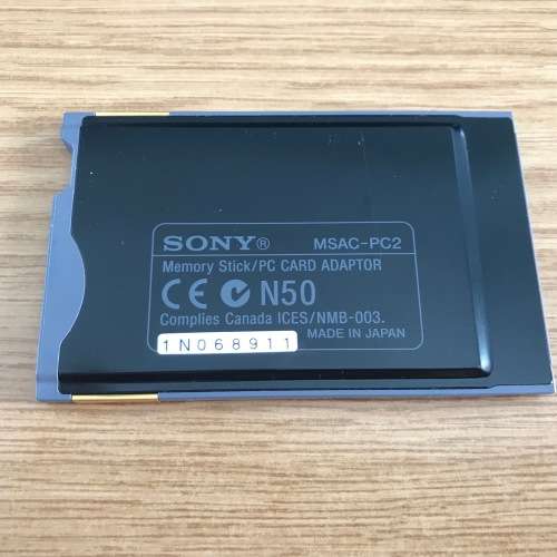 Sony PCMCIA Memory Stick Reader (MSAC-PC2) PCMCIA Adapter Card Reader for Laptop Notebook
