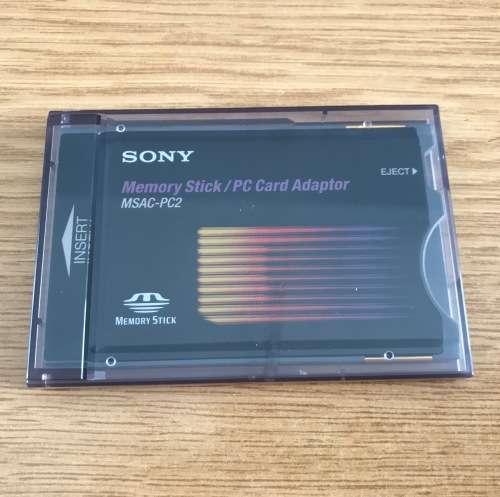Sony PCMCIA Memory Stick Reader (MSAC-PC2) PCMCIA Adapter Card Reader for Laptop Notebook