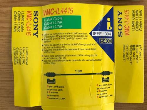 Sony VMC-IL4415  i.link cable original, like new , Sony video - pc cable
