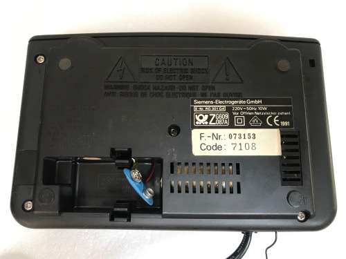 Siemens RG 301 Radio Clock , vintage, from 1991, in working condition, collectors item from Germany