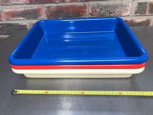 Darkroom laboratory dishes developer dishes lot, extra strong material !!! size outside: 31.5cmx38cm