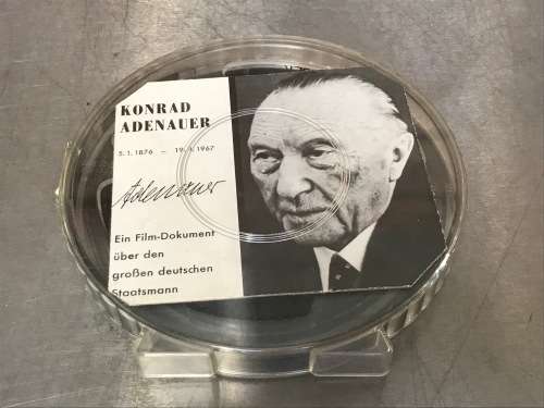 Film Documentation Konrad Adenauer, Super 8mm film, film is in german, vintage , original film