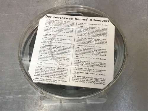 Film Documentation Konrad Adenauer, Super 8mm film, film is in german, vintage , original film