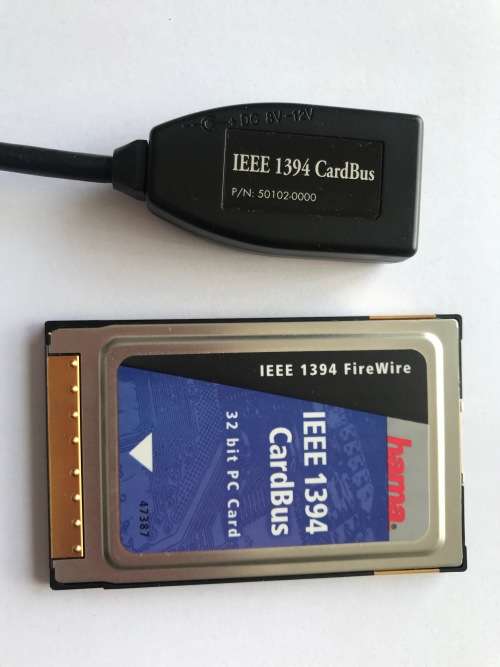 Hama IEEE1394 Cardbus PMCIA adapter ,vintage