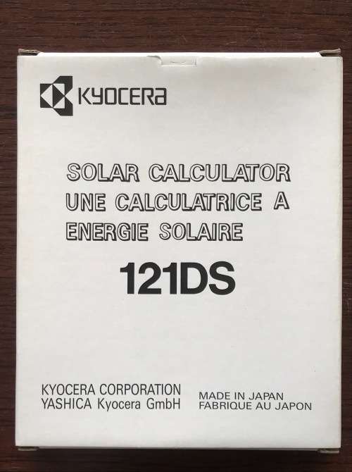Kyocera Solar Calculator 121DS brand new, vintage, made in Japan, collectors item