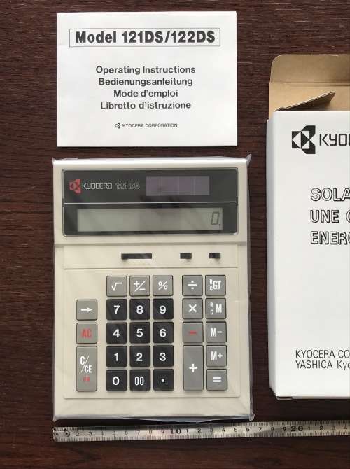 Kyocera Solar Calculator 121DS brand new, vintage, made in Japan, collectors item