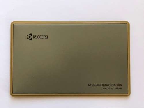 Kyocera Electronic Calculator Solar Power Yashica SR-810, card type, made in Japan, collectors item