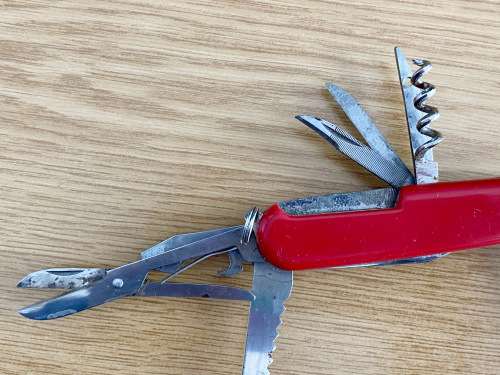 Pocket knife, vintage, rare from Germany, red