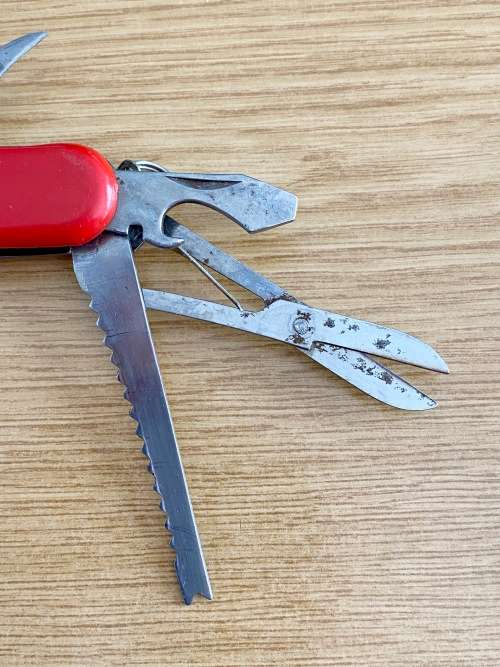 Pocket knife, vintage, rare from Germany, red