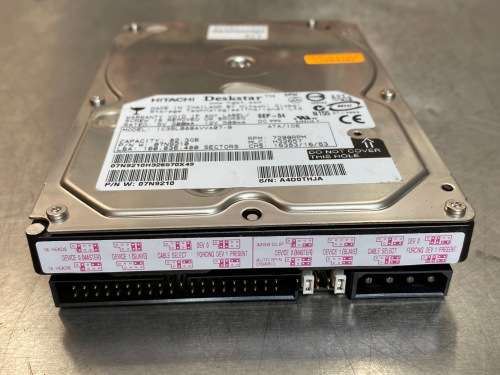 Hitachi Deskstar 82.3GB 3.5` ATA/IDE Hard Drive 7200RPM , vintage, working, formated
