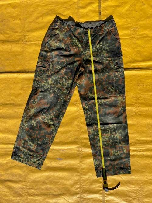 German Military Camo Field Pants size GR.9  for hunting and outdoor activities.