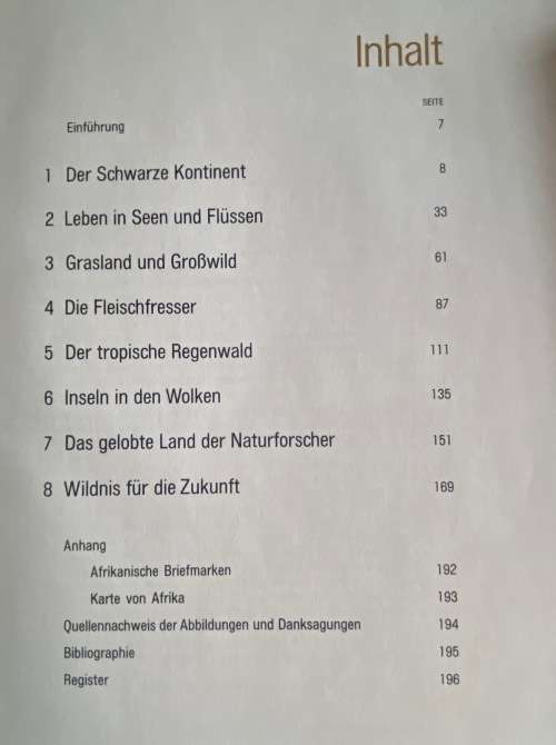 Afrika Flora + Fauna LIFE + Welt der Saugetiere,german, books language german, vintage,1968+1979