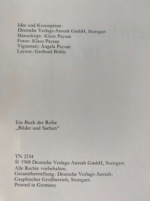 Wehrhaftes Wild in Afrika, dva 1968 vintage, book language german,