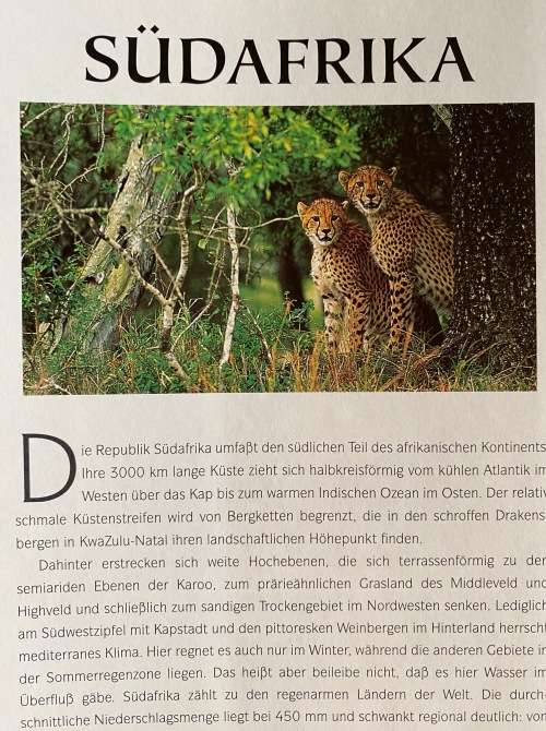 Südliches Afrika National Parks ,german 1999 vintage, book language german,