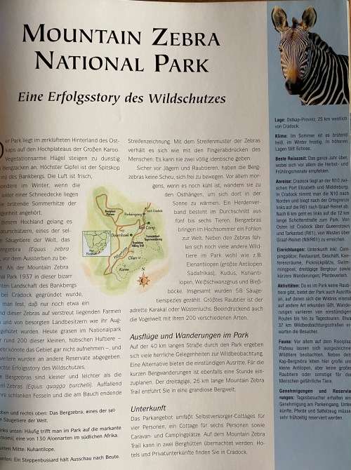 Südliches Afrika National Parks ,german 1999 vintage, book language german,