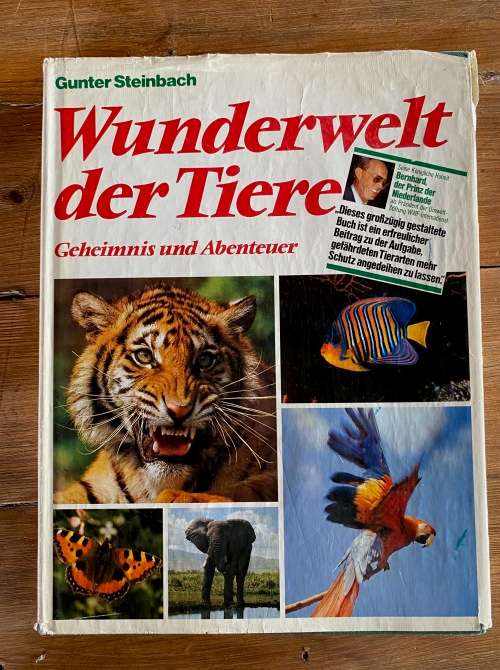 Wunderwelt der Tiere german WWF vintage 1976,book language german