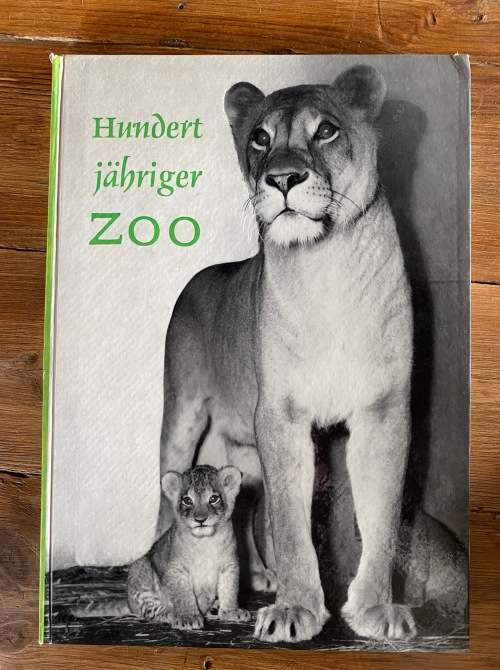 Hundert Jähriger Zoo vintage german 1958 ,book language german, Grzimek, Bernhard