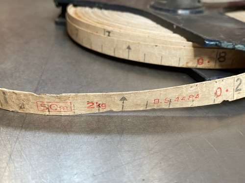 ESLON 50m measurement tape, fibreglass, vintage, collectors item