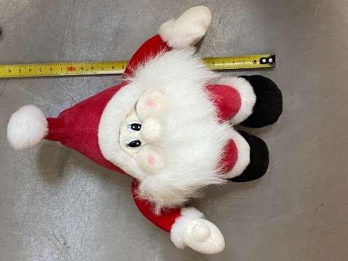 Xmas Santa Claus unitoys amsterdam holland 1991 stuffed, plush, vintage, collectors item, rare