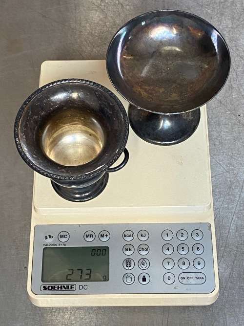 Silver Set ice cup and vase vintage from Germany , collectors item