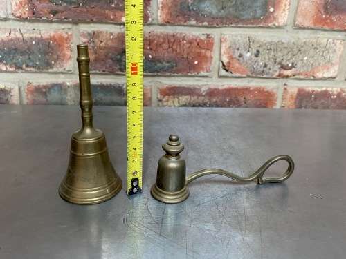 Brass bell jar and candle stopper vintage